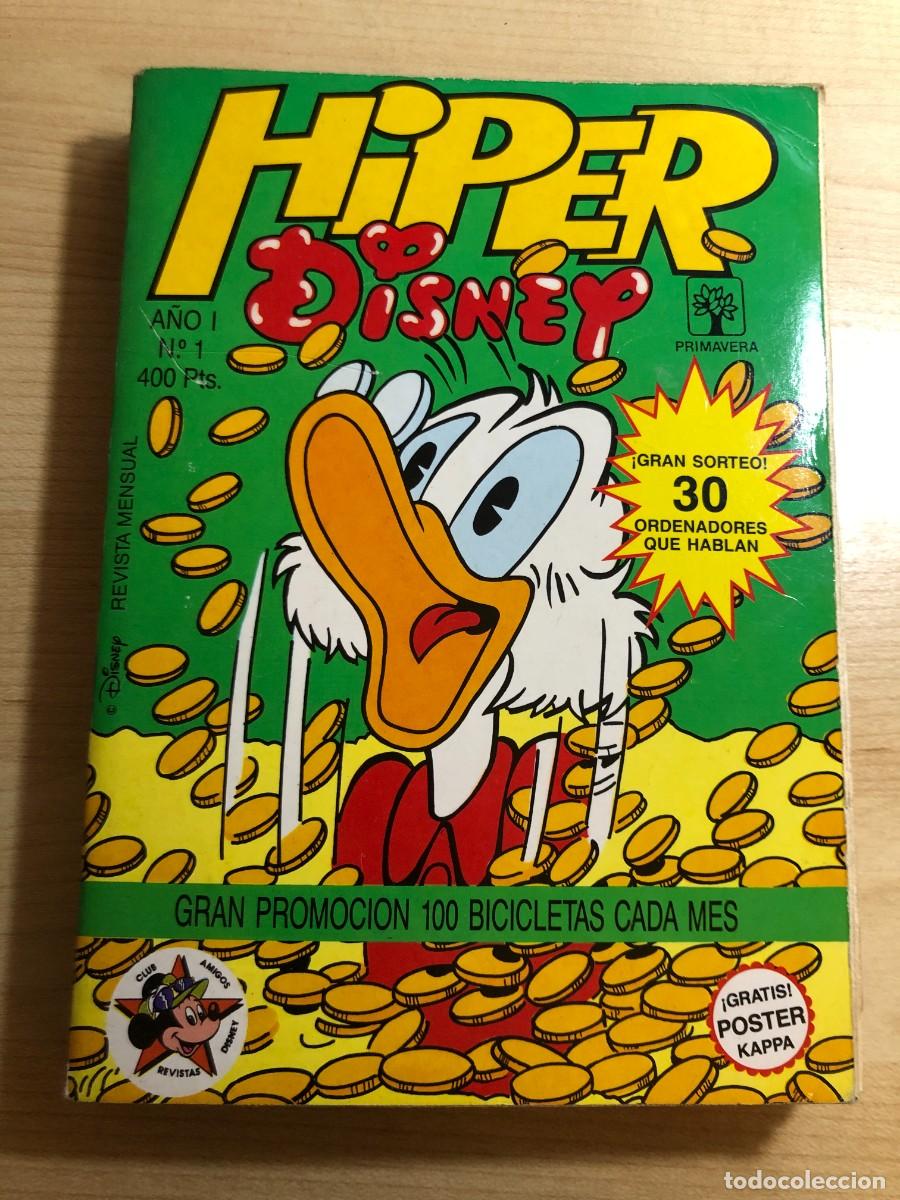 C&oacute;mics: Hiper Disney Numero 1 Editorial Promavera 1989 Walt Disney Company Espa&ntilde;a