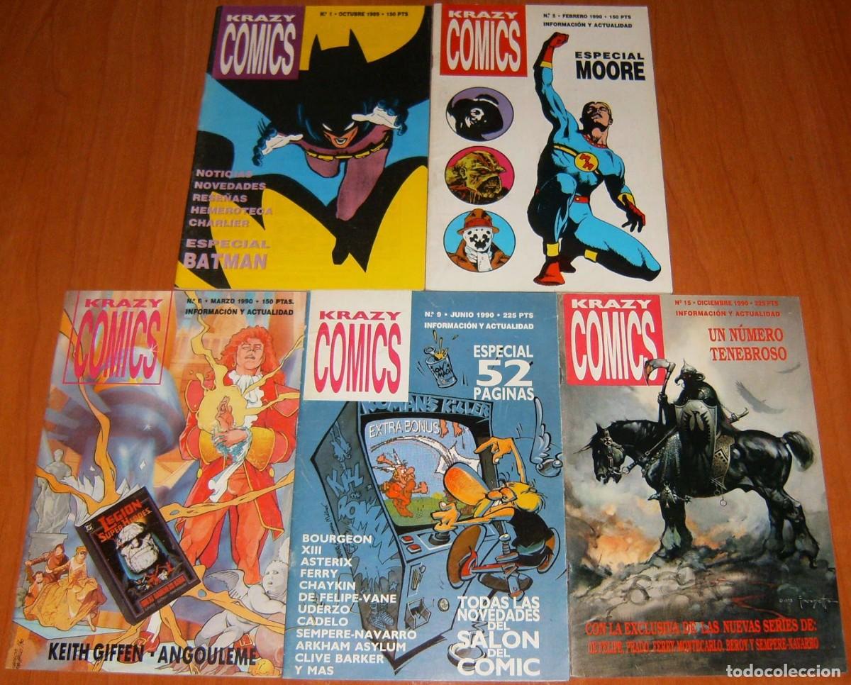 C&oacute;mics: REVISTA . Krazy Comics . N&Uacute;MEROS 1 5 6 9 11/12 y 15 . N&uacute;meros sueltos o Lote
