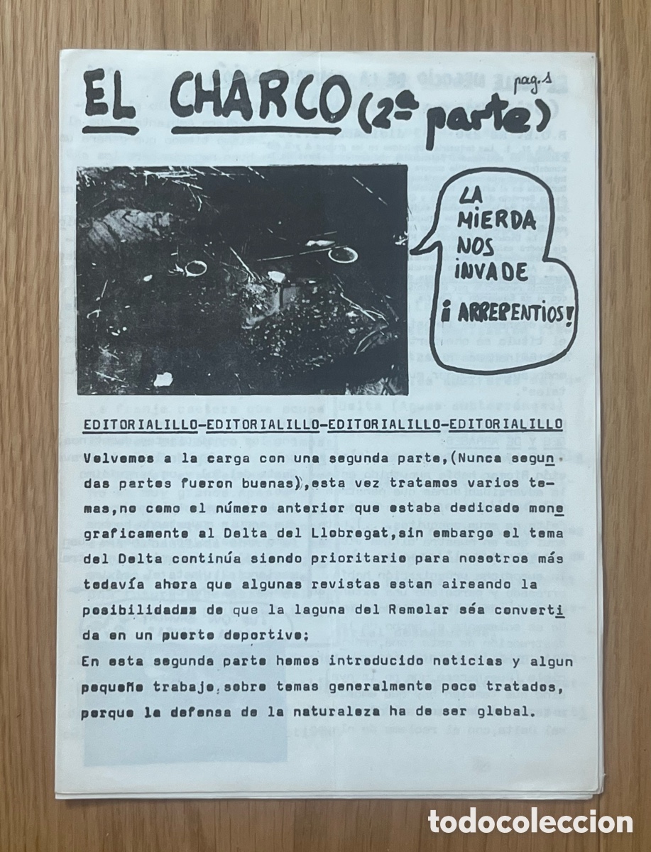 C&oacute;mics: REVISTA FANZINE: EL CHARCO 2&ordf; PARTE - DELTA DE L'EBRE - COLECTIVO LA RICARDA
