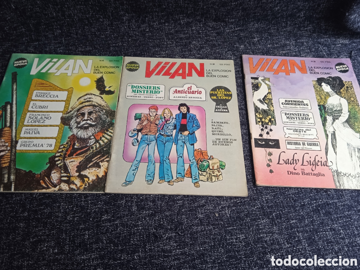 C&oacute;mics: VILAN N&ordm; 2,3,4 EDITA : ANTONIO SAN ROMAN A&Ntilde;OS 80