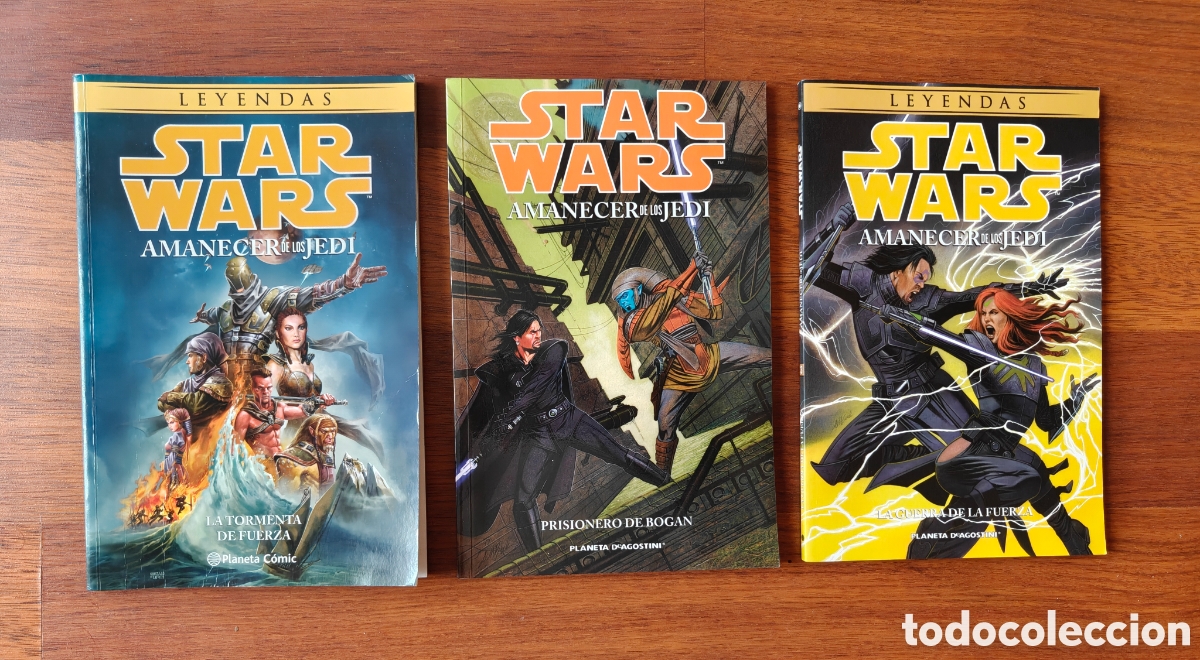 C&oacute;mics: Colecci&oacute;n completa Star Wars. Amanecer de los Jedi. Tormenta fuerza Prisionero Bogan Guerra.