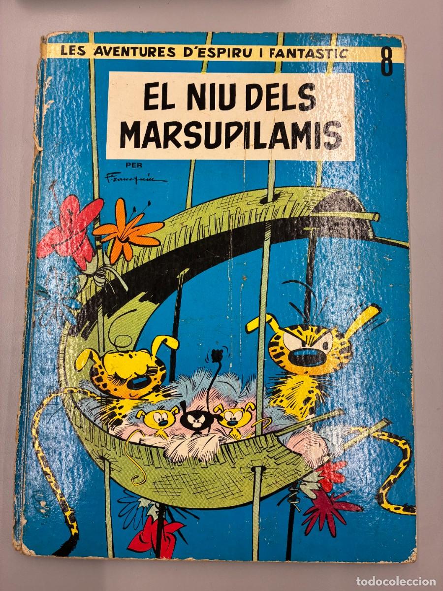 C&oacute;mics: LES AVENTURES D'ESPIRU I FANTASTIC: EL NIU DELS MARSUPILAMIS. 1969, PUBLICACIONS DE L'ABADIA DE MON.
