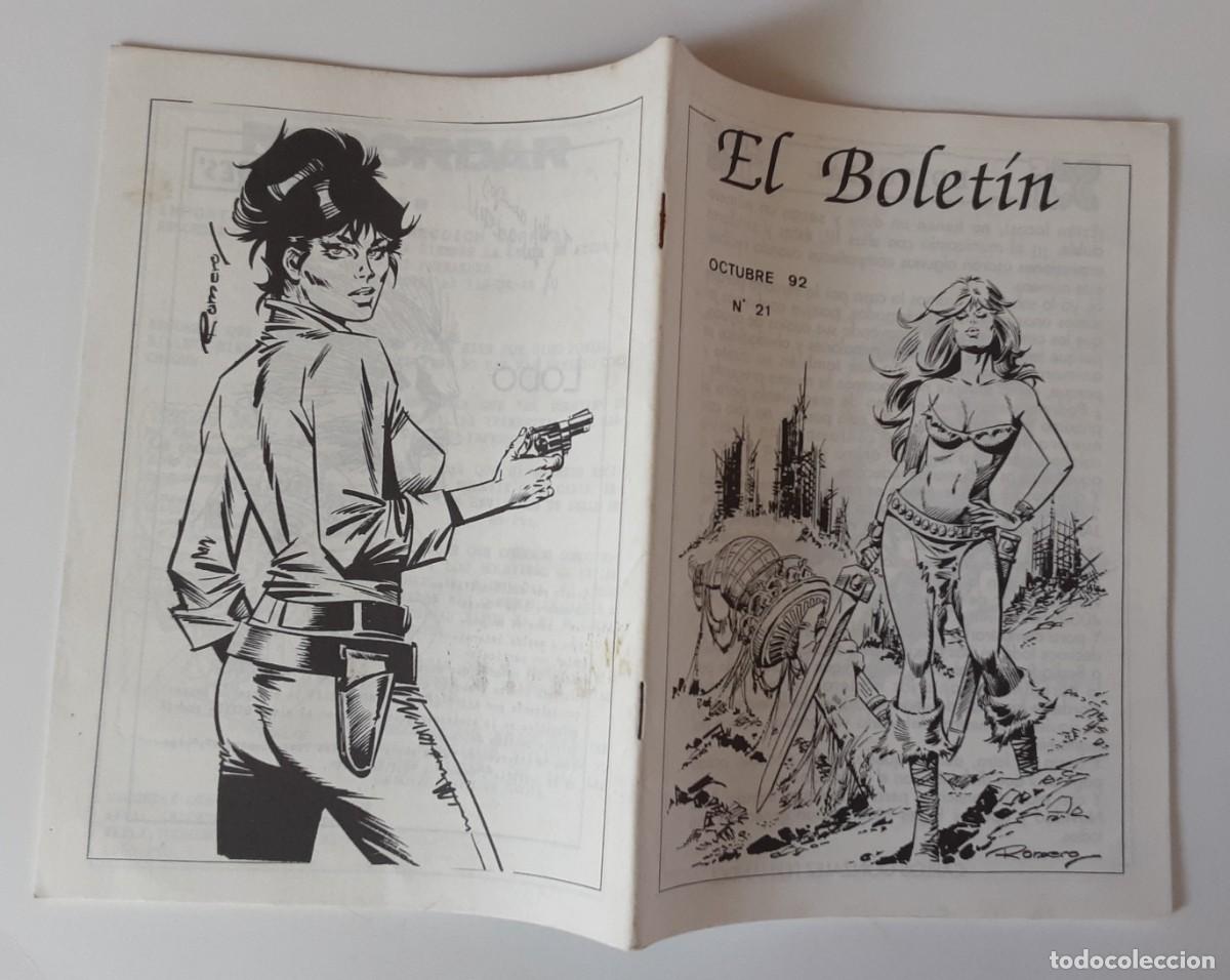 C&oacute;mics: EL BOLET&Iacute;N N&Uacute;MERO 21, OCTUBRE 92, PORTADA ILUSTRACI&Oacute;N DE ROMERO.