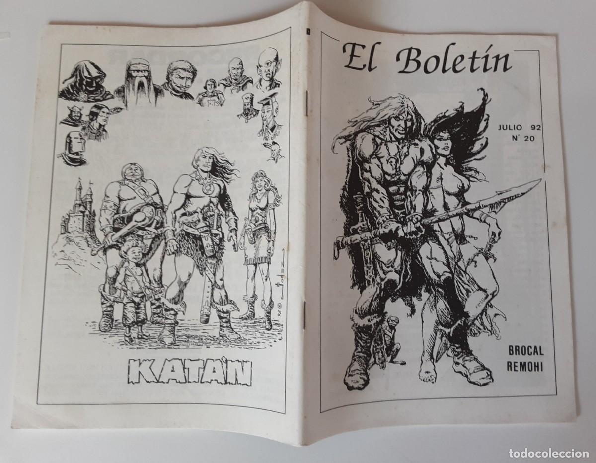 C&oacute;mics: EL BOLET&Iacute;N N&Uacute;MERO 20, JULIO 92, PORTADA ILUSTRACI&Oacute;N DE BROCAL REMOHI.