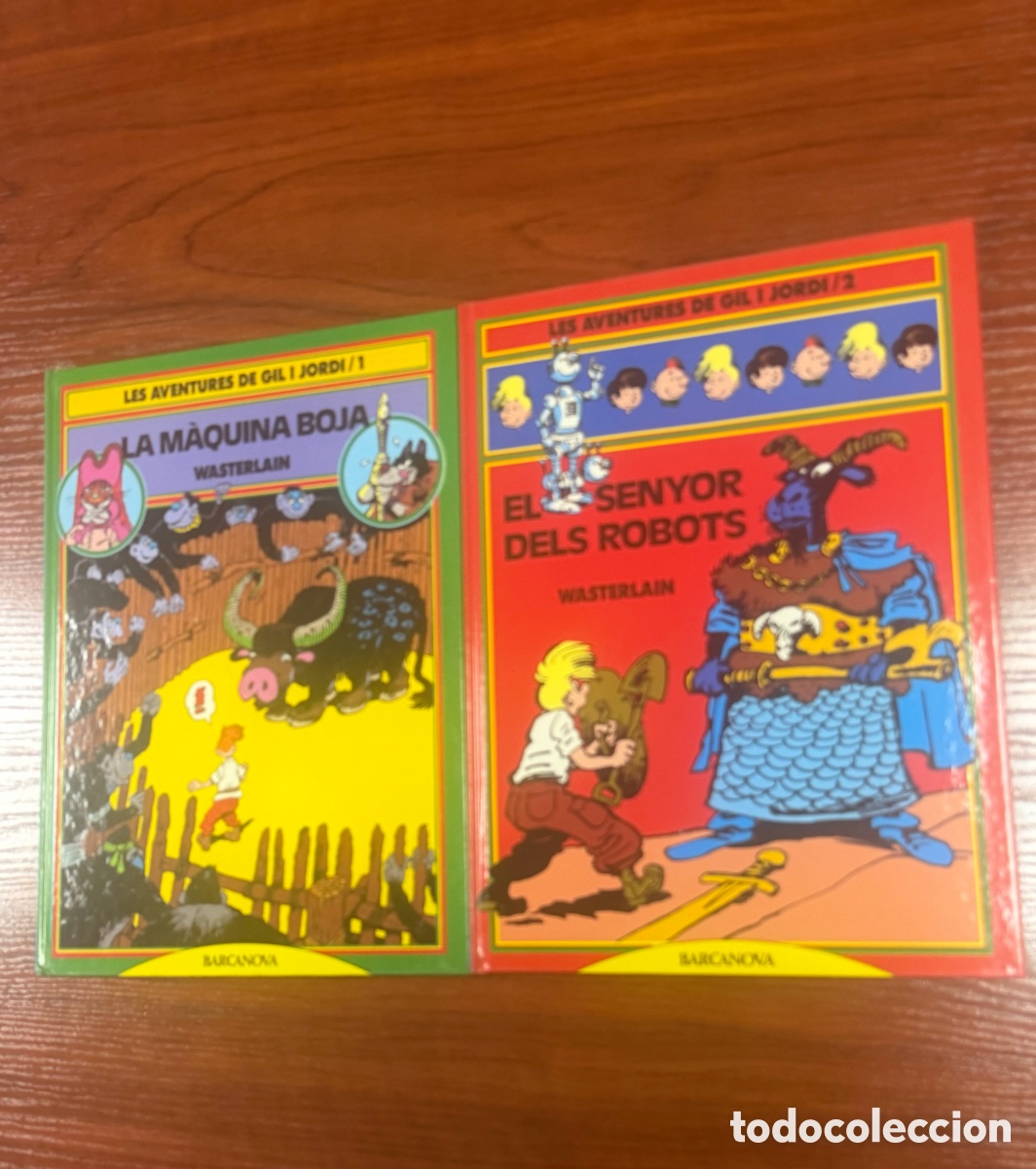 C&oacute;mics: Lote 2 libros les aventures de gil i Jordi 1 y 2 nuevos barcanova 1990 catal&agrave; wasterlain