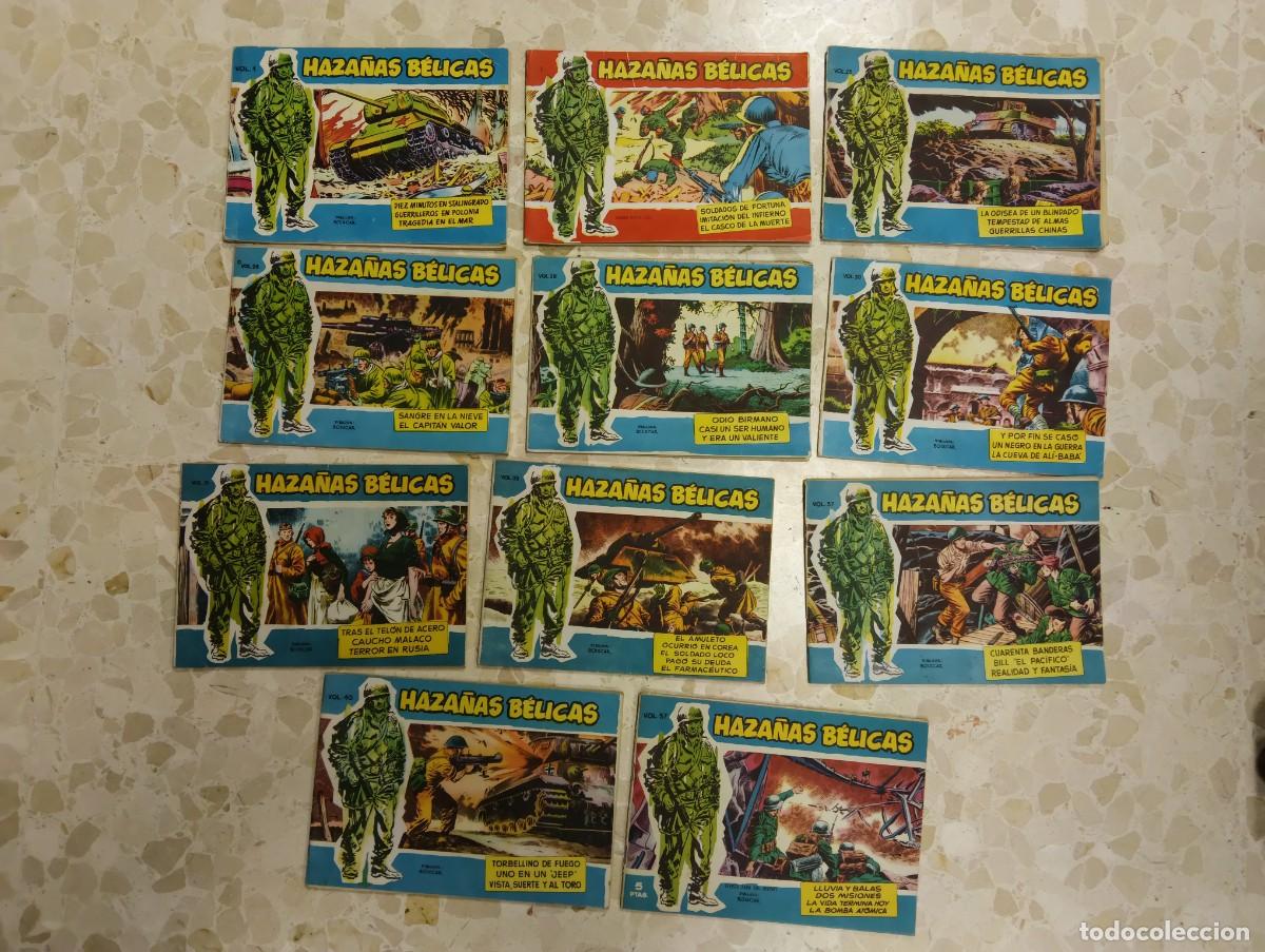 C&oacute;mics: LOTE 11 COMICS HAZA&Ntilde;AS BELICAS VOL 1 , 23 26 28 30 31 32 37 40 57 - ORIGINALES