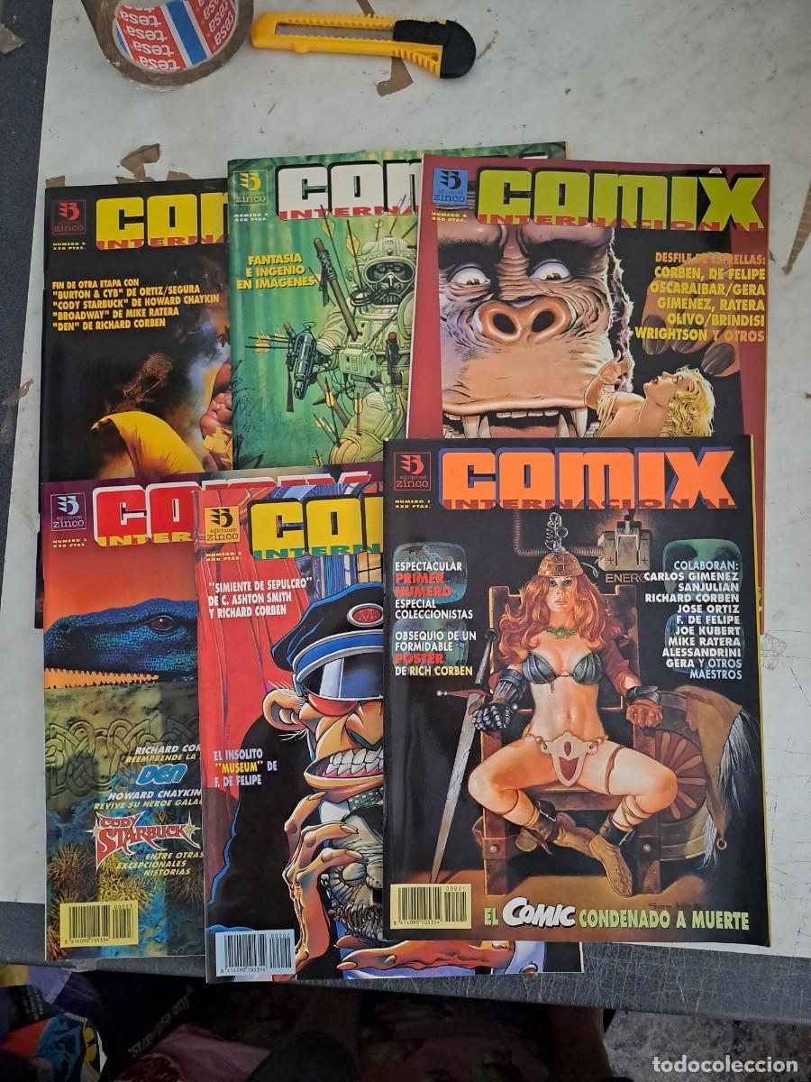 C&oacute;mics: Comix internacional completa 6 n&uacute;meros, Zinco en buen estado Bolsa DA