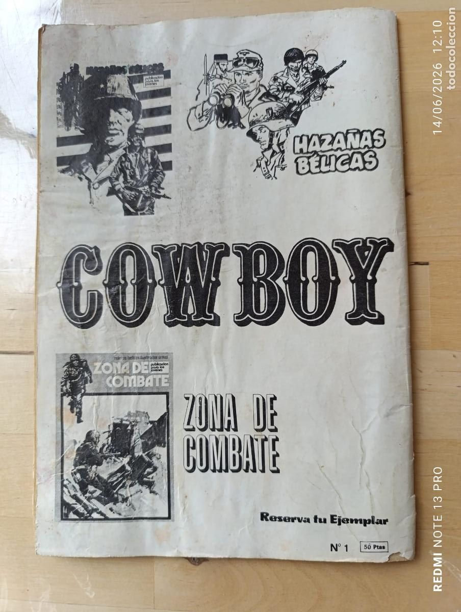 C&oacute;mics: PUBLICACION PARA JOVENES.COWBOY.