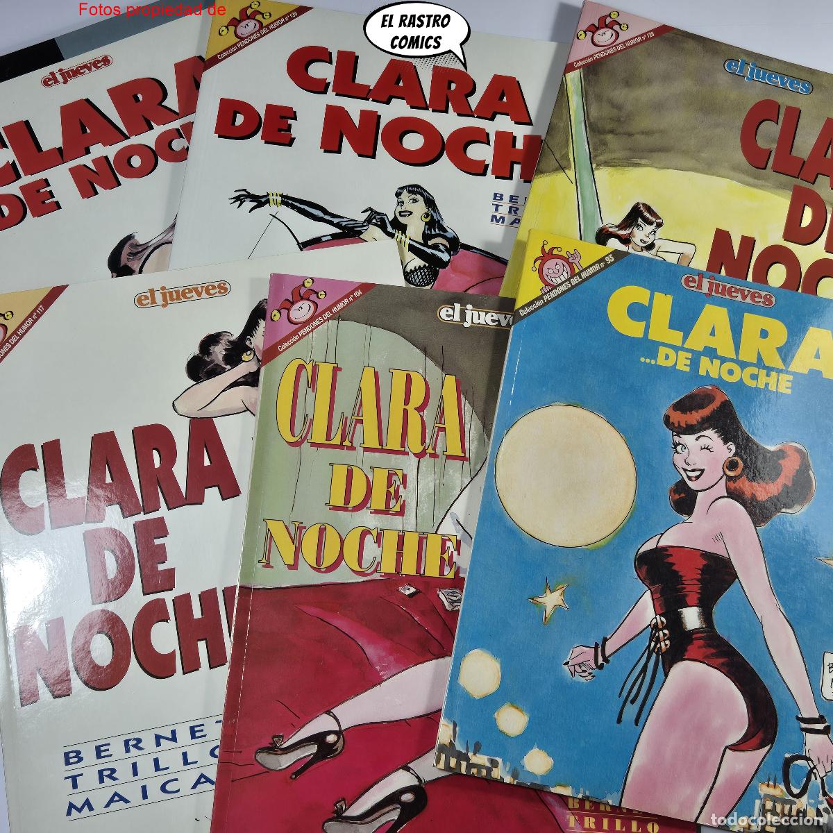 C&oacute;mics: Clara de noche, sus primeros 6 tomos, Pendones del humor, Jordi Bernet, El Jueves