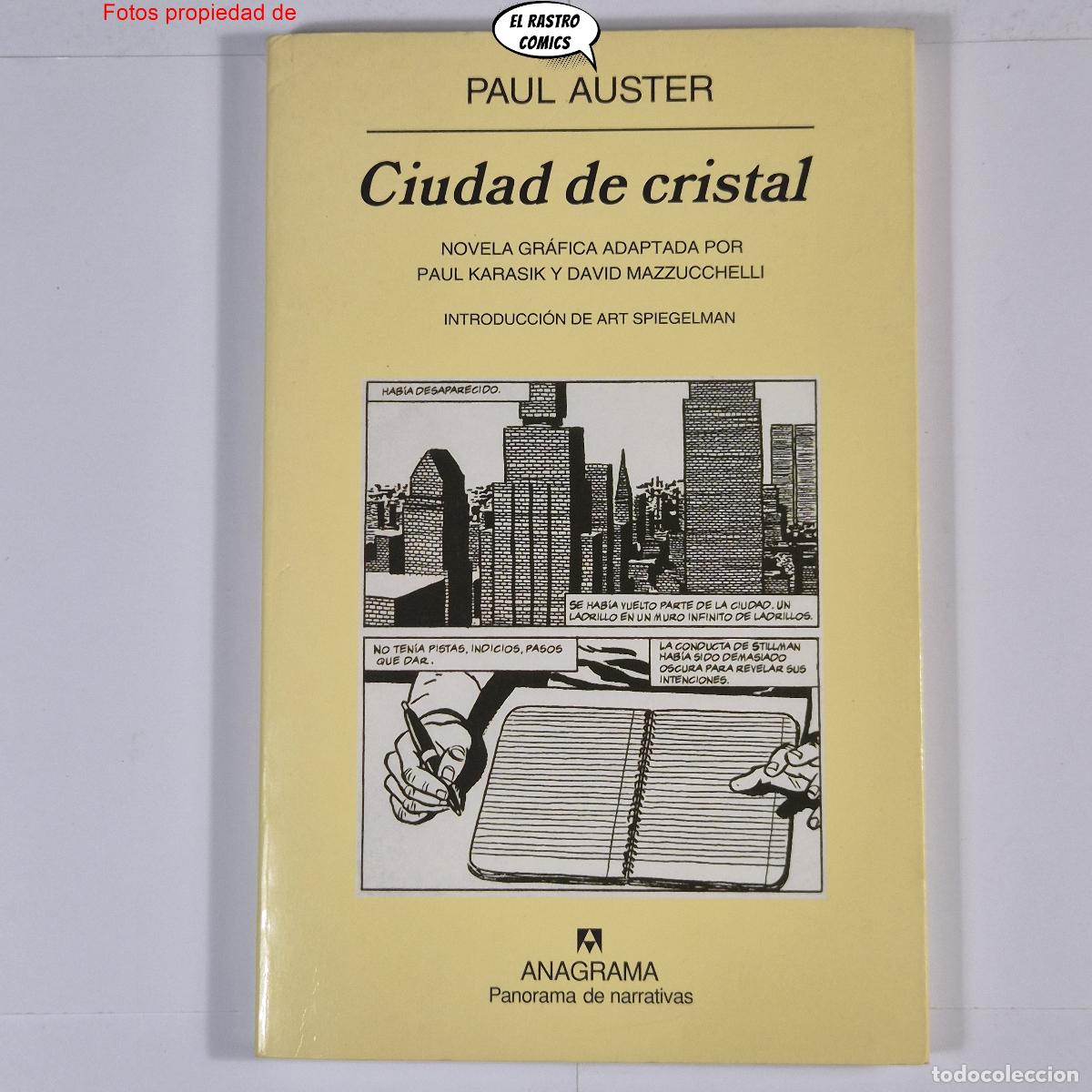 C&oacute;mics: Ciudad de cristal, Paul Auster, David Mazzucchelli, comic, ed Anagrama 2006