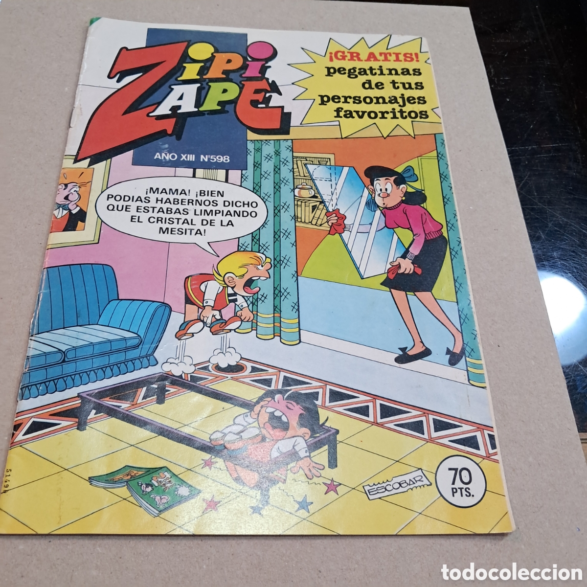 C&oacute;mics: Zipi Zape, a&ntilde;o XIII, 598, 70 pesetas