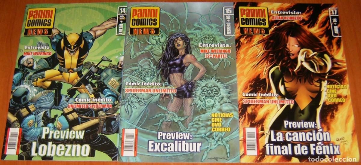 C&oacute;mics: REVISTA PANINI COMICS NEWS . N&uacute;meros 14 15 17 . Panini