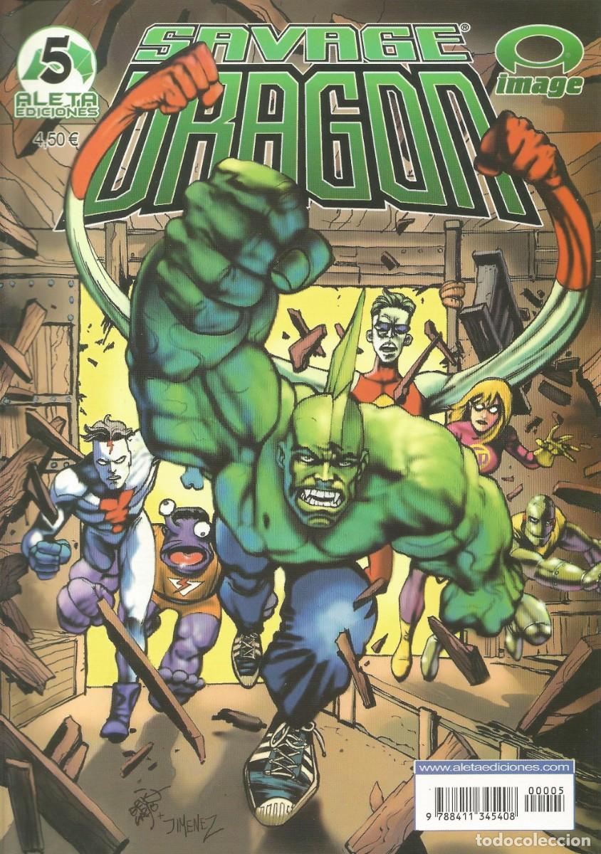 C&oacute;mics: Savage Dragon - 'La fuga del bloque &rdquo;D&rdquo;' - N&uacute;mero 5, 2004 - Erik Larsen - Aleta Ediciones - Image