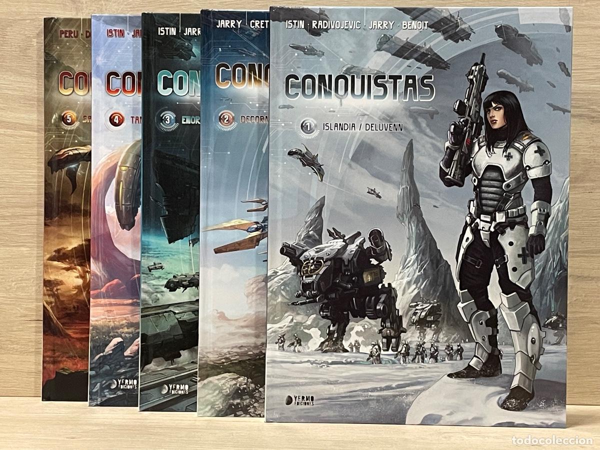 C&oacute;mics: Conquistas / Completo 5 vol&uacute;menes / Istin, Radivojevic, Jarry, Benoit / Yermo ediciones