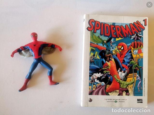 C&oacute;mics: Spiderman 1. Grandes H&eacute;roes del Comic. El mundo+ Figura Spiderman Marvel para Burguer King.