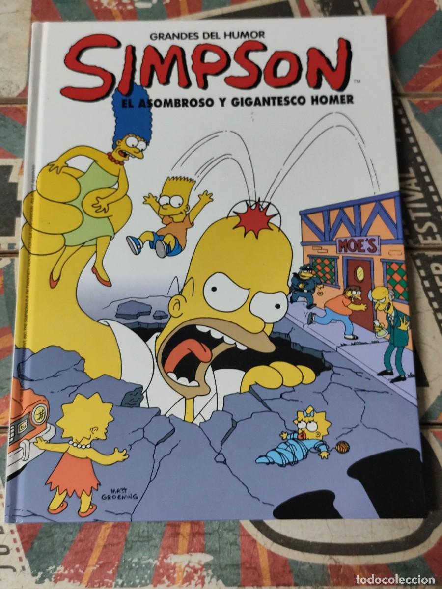 C&oacute;mics: Grandes del humor Simpson El asombroso y gigantesco Homer El peri&oacute;dico Bongo
