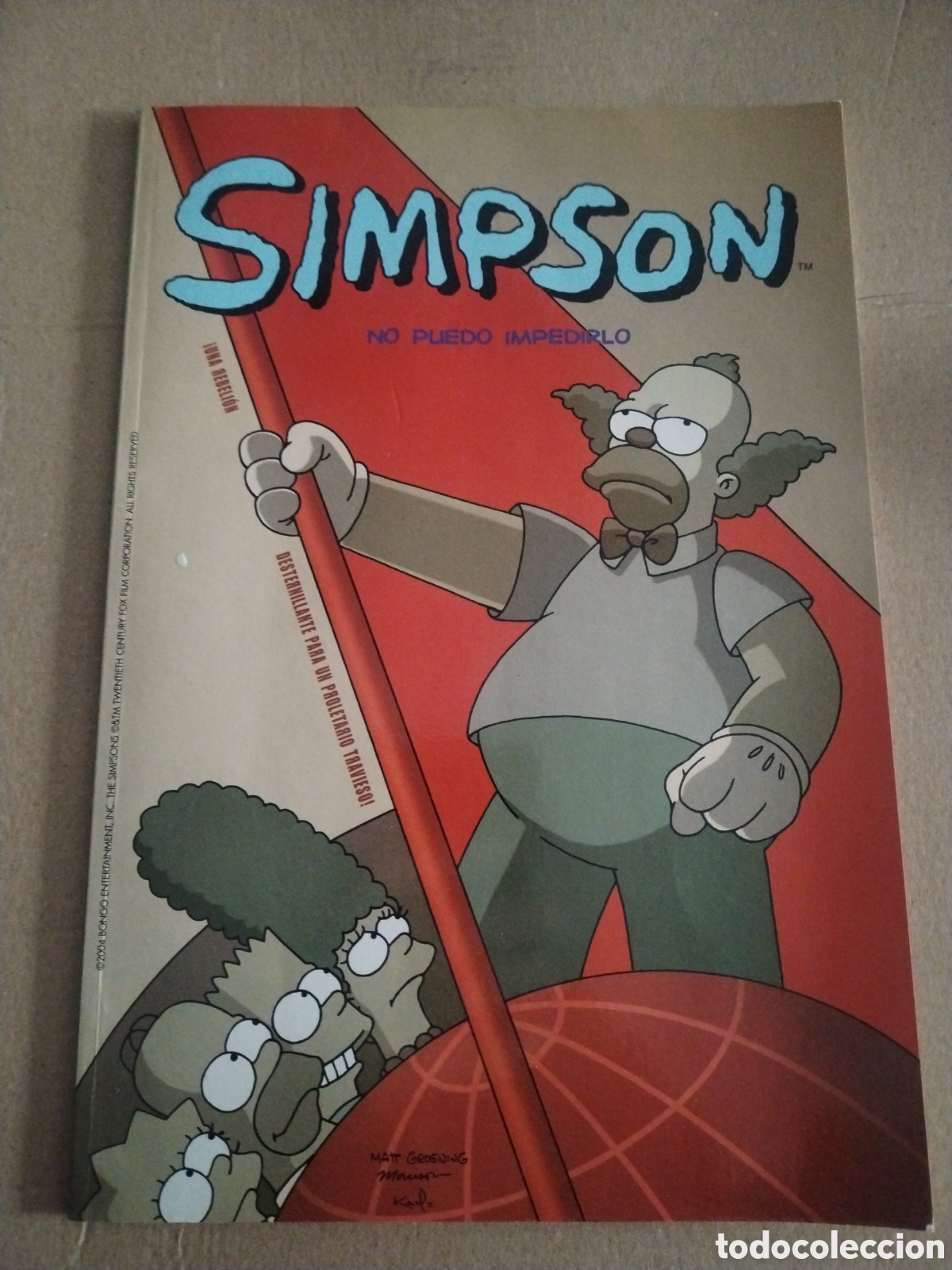 C&oacute;mics: SIMPSON. NO PUEDO IMPEDIRLO. COMICS BONGO. EDICIONES B.