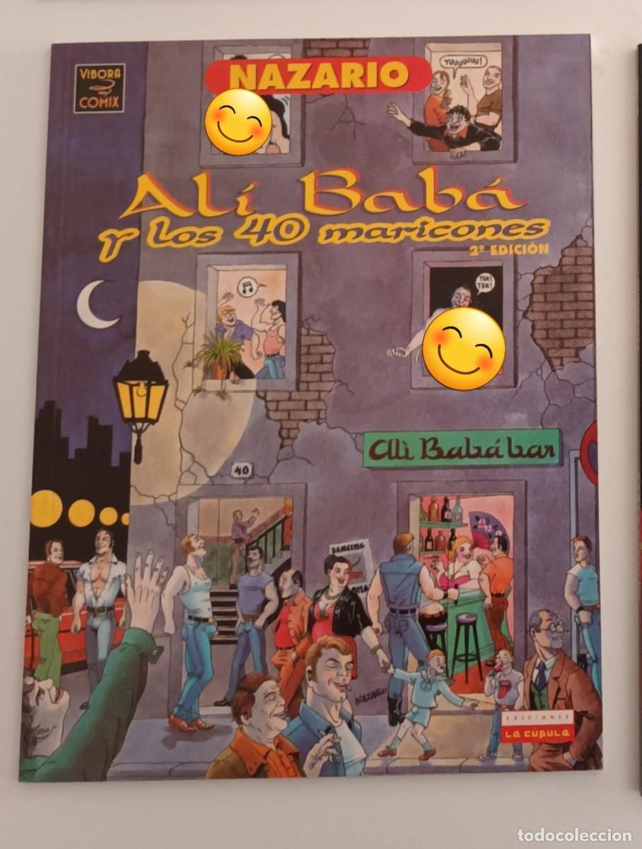 C&oacute;mics: Nazario. Al&iacute; bab&aacute; y los 40 maricones. Tomo la C&uacute;pula en tapa blanda. Blanco y negro