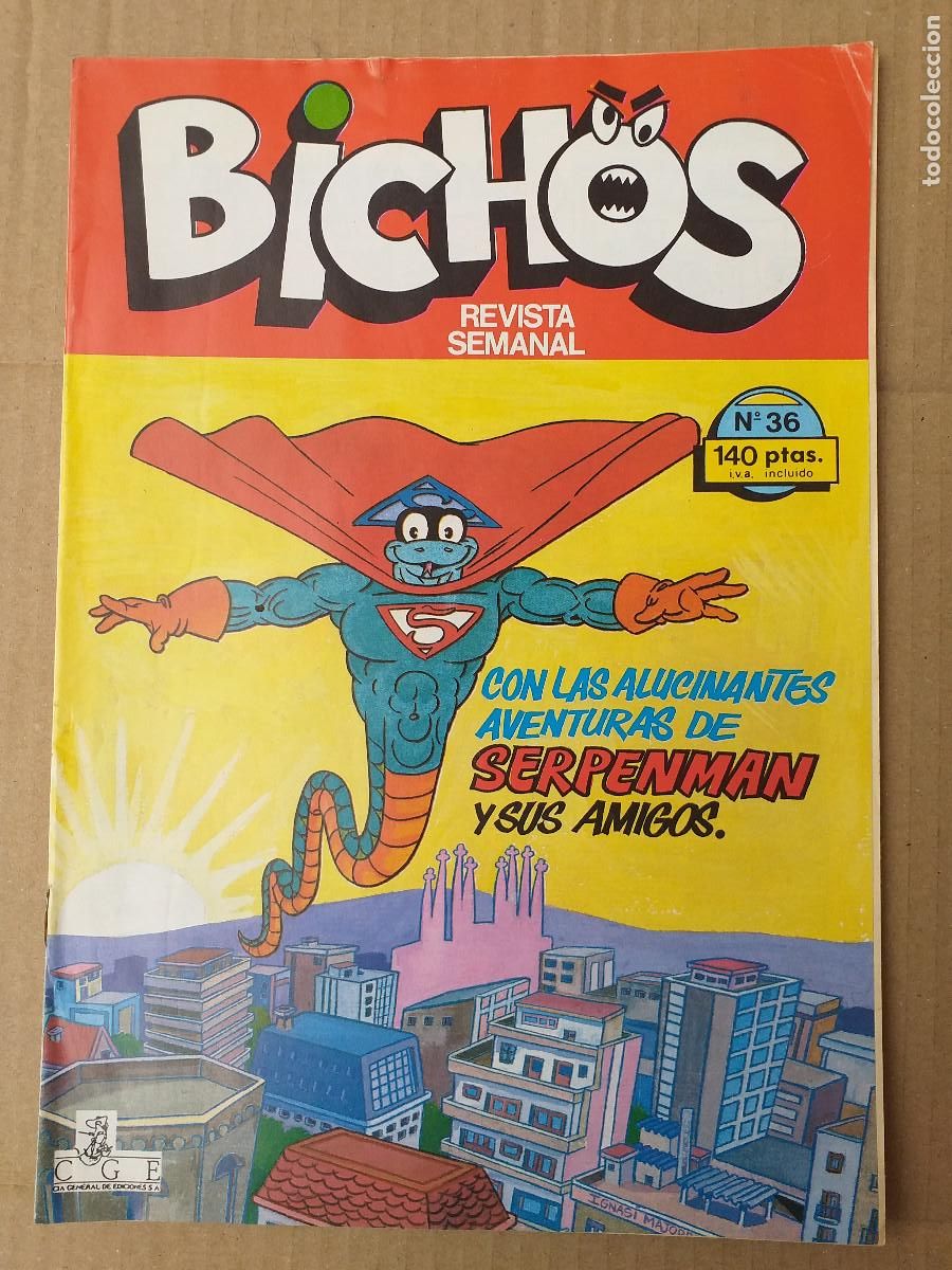 C&oacute;mics: BICHOS - N&ordm; 36 - SERPENMAN Y SUS AMIGOS - 1987 RBA PROMOTORA DE EDICIONES