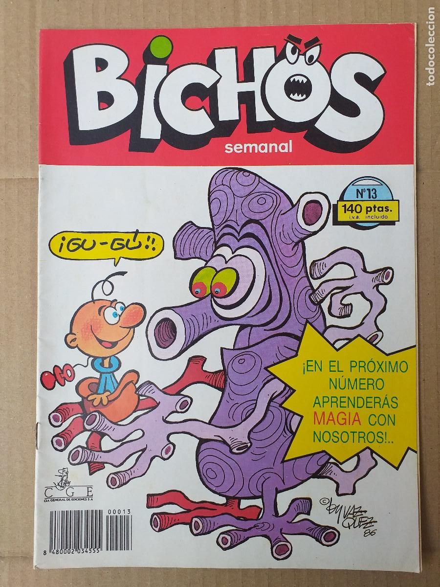 C&oacute;mics: BICHOS - N&ordm; 13 - &iexcl;Ag&aacute;rrame ese bicho! - 1986 RBA PROMOTORA DE EDICIONES
