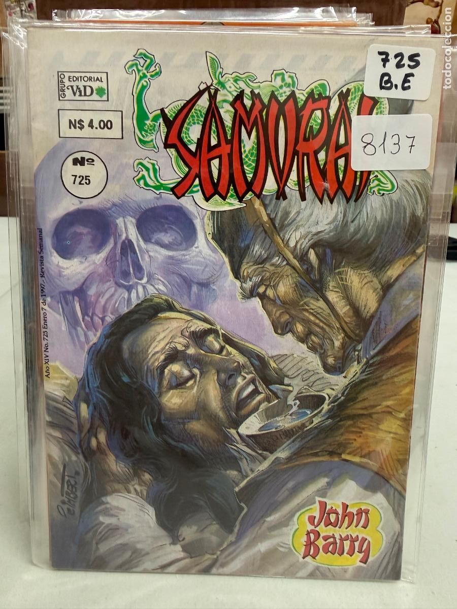 C&oacute;mics: SAMURAI EDITORA VID S.A. NUMERO 725