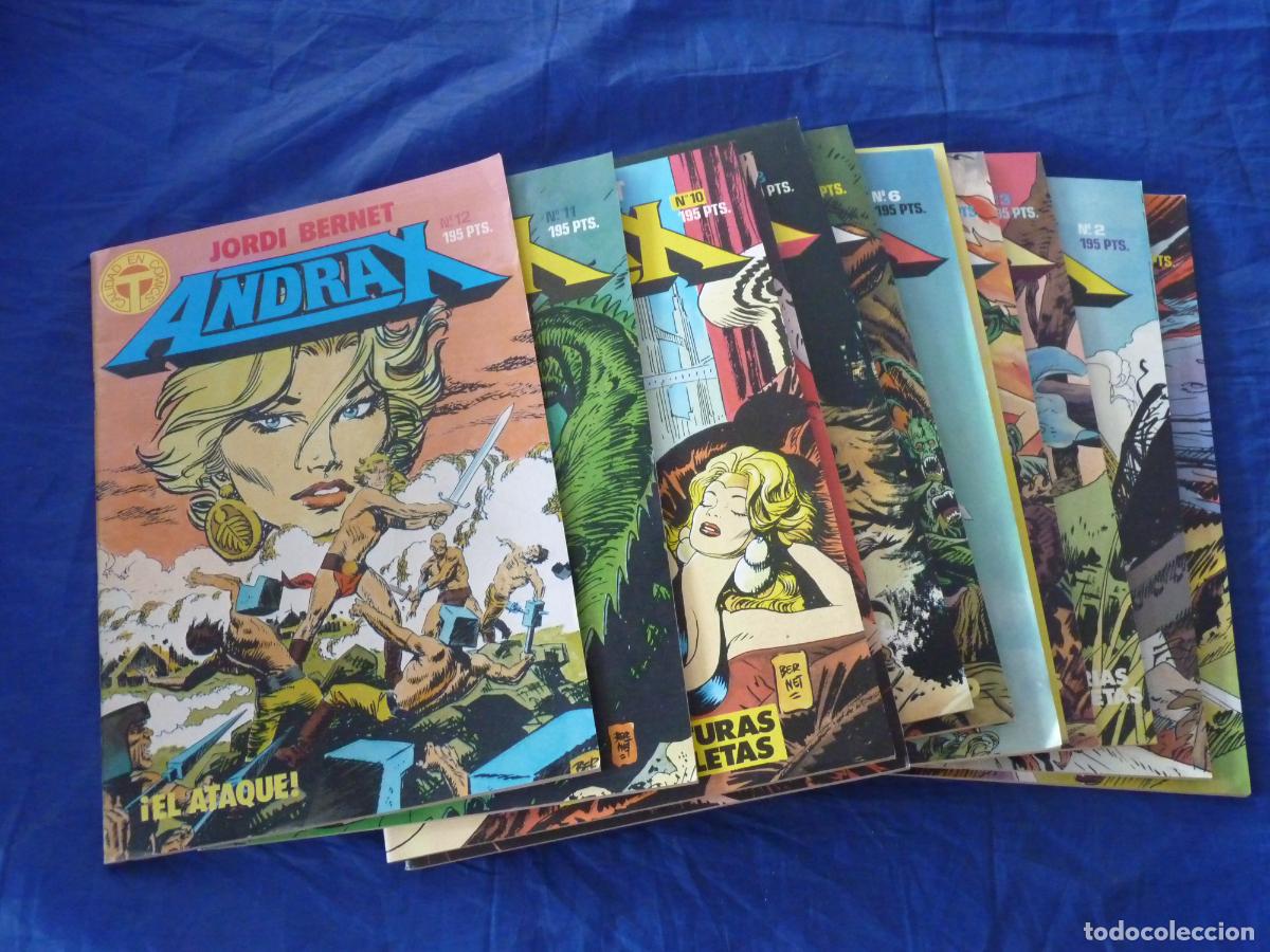 C&oacute;mics: ANDRAX 12 numeros completa ED TOUTAIN En muy buen estado CPB