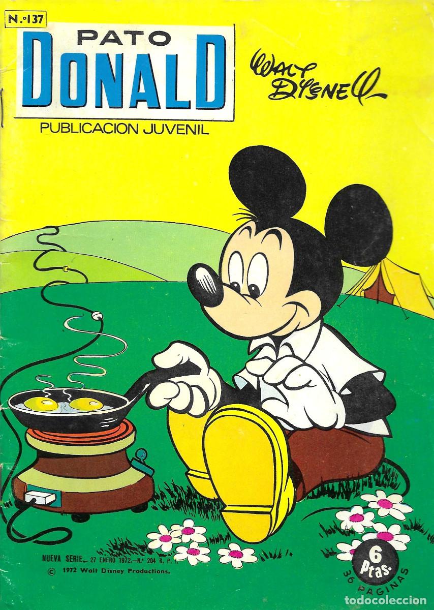 C&oacute;mics: Pato Donald. Publicaci&oacute;n juvenil. N&ordm; 137