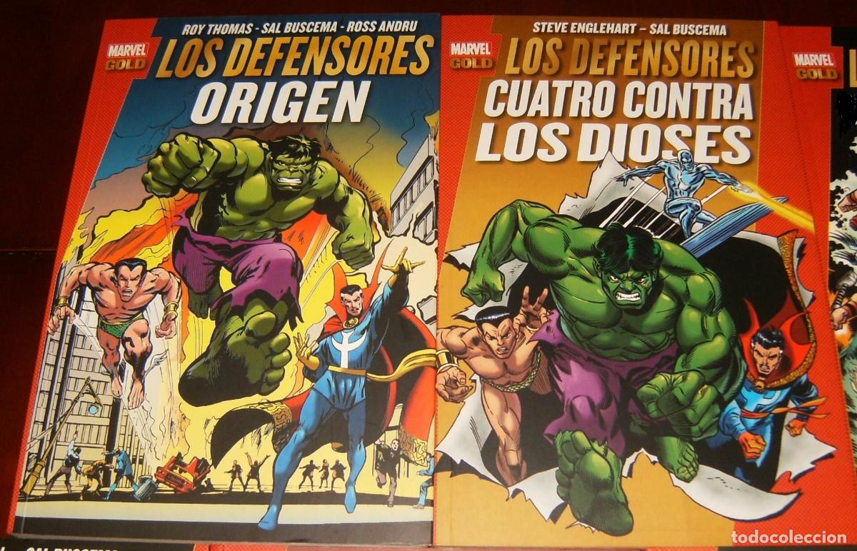 C&oacute;mics: MARVEL GOLD . LOS DEFENSORES 1 2 3 4 5 + GUARDIANES Y DEFENSORES . PANINI