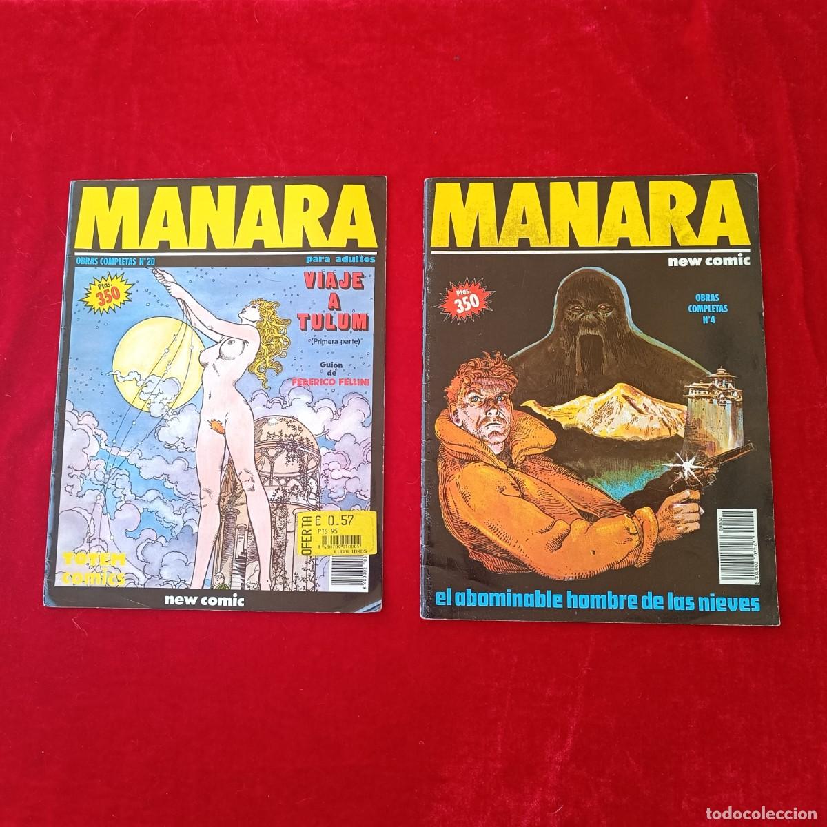 C&oacute;mics: Lote 2 c&oacute;mics Manara Obras Completas New Comic