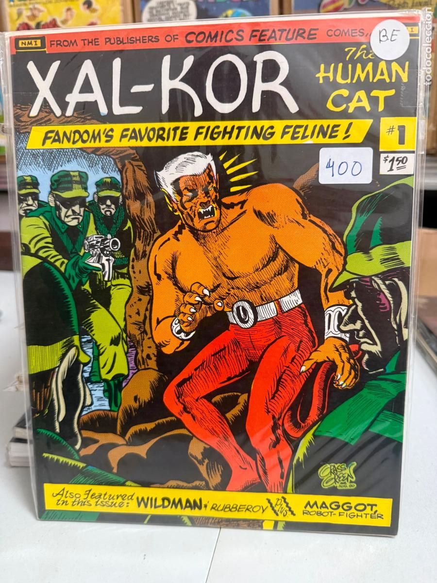 C&oacute;mics: XAL-KOR THE HUMAN CAT NUMERO 1 EN INGLES