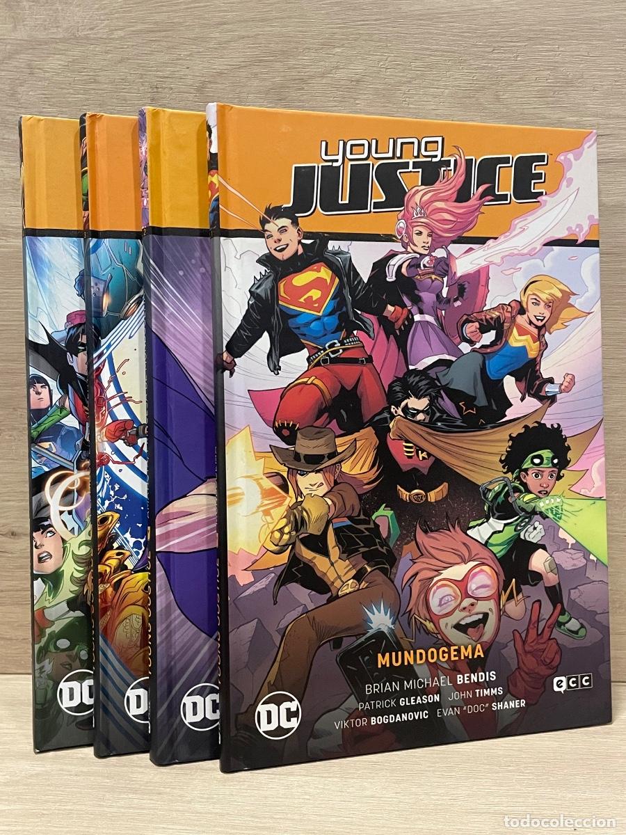 C&oacute;mics: Young Justice Saga / Completo 4 vol&uacute;menes / Brian Michael Bendis, John Timms, Andre Araujo