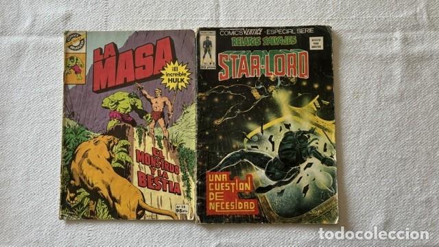C&oacute;mics: 2 comics antiguos, La Masa y Star-Lord