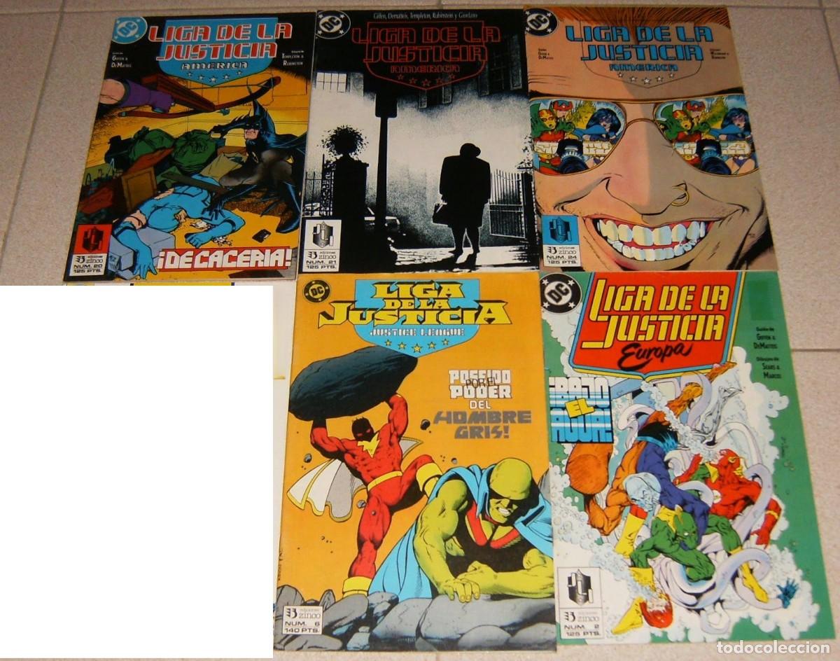 C&oacute;mics: LIGA DE LA JUSTICIA America n&ordm;s 6 20 21 24 - LIGA DE LA JUSTICIA Europa n&ordm; 2 - Zinco - SUELTOS