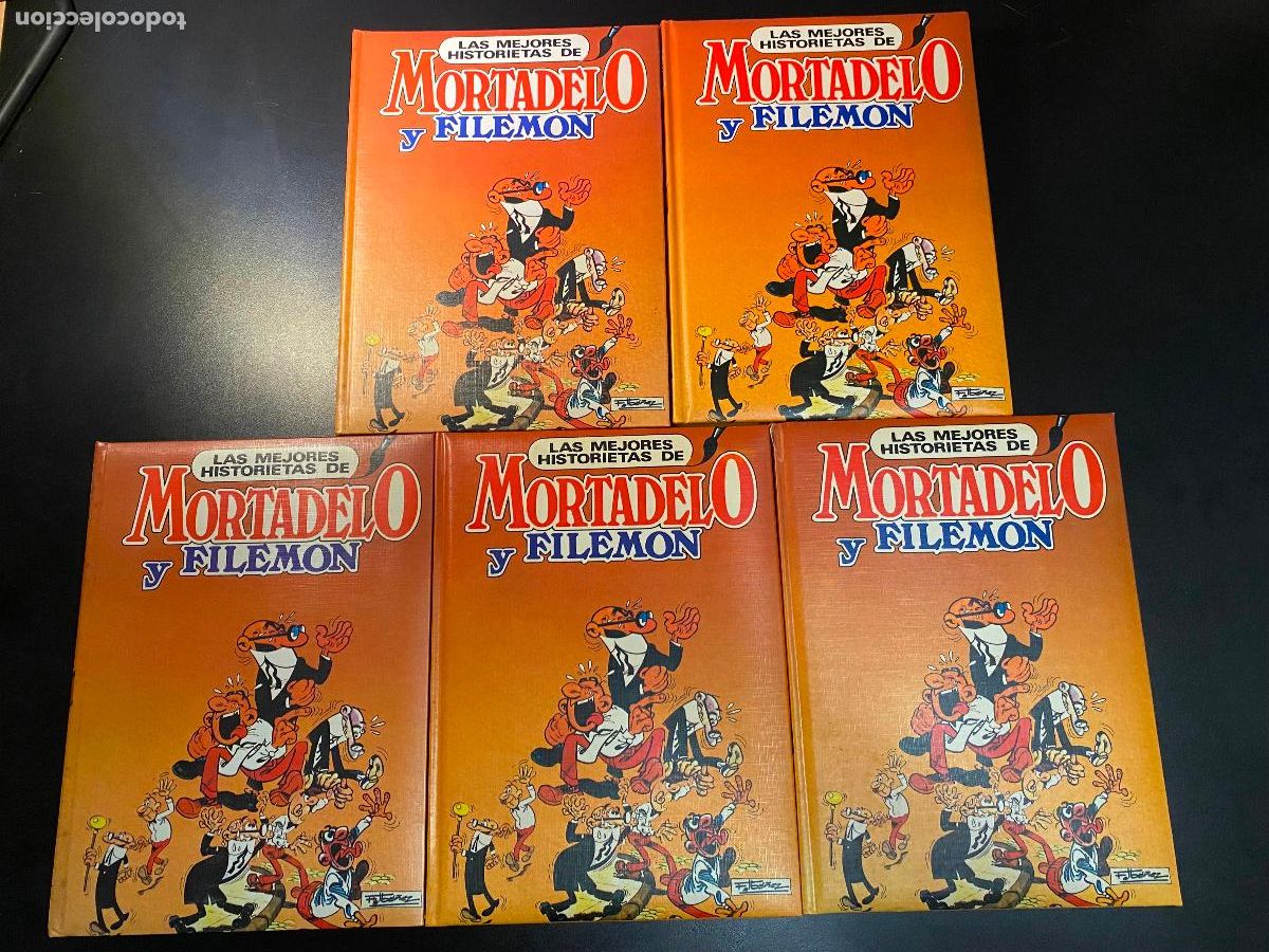 C&oacute;mics: LAS MEJORES HISTORIETAS DE MORTADELO Y FILEM&Oacute;N. 5 TOMOS. COMPLETA. EDICIONES NAUTA.
