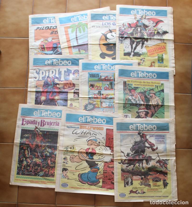 C&oacute;mics: LOTE 10 NUMEROS EL TEBEO DE EL PERIODICO 4 5 7 8 9 11 12 14 17 21 TOUTAIN HAROLD FOSTER CORBEN POPEY