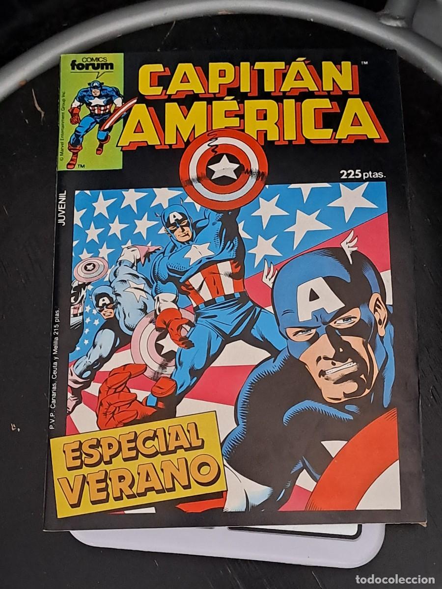 C&oacute;mics: Capit&aacute;n America especial verano, F&oacute;rum en muy buen estado Bolsa DA