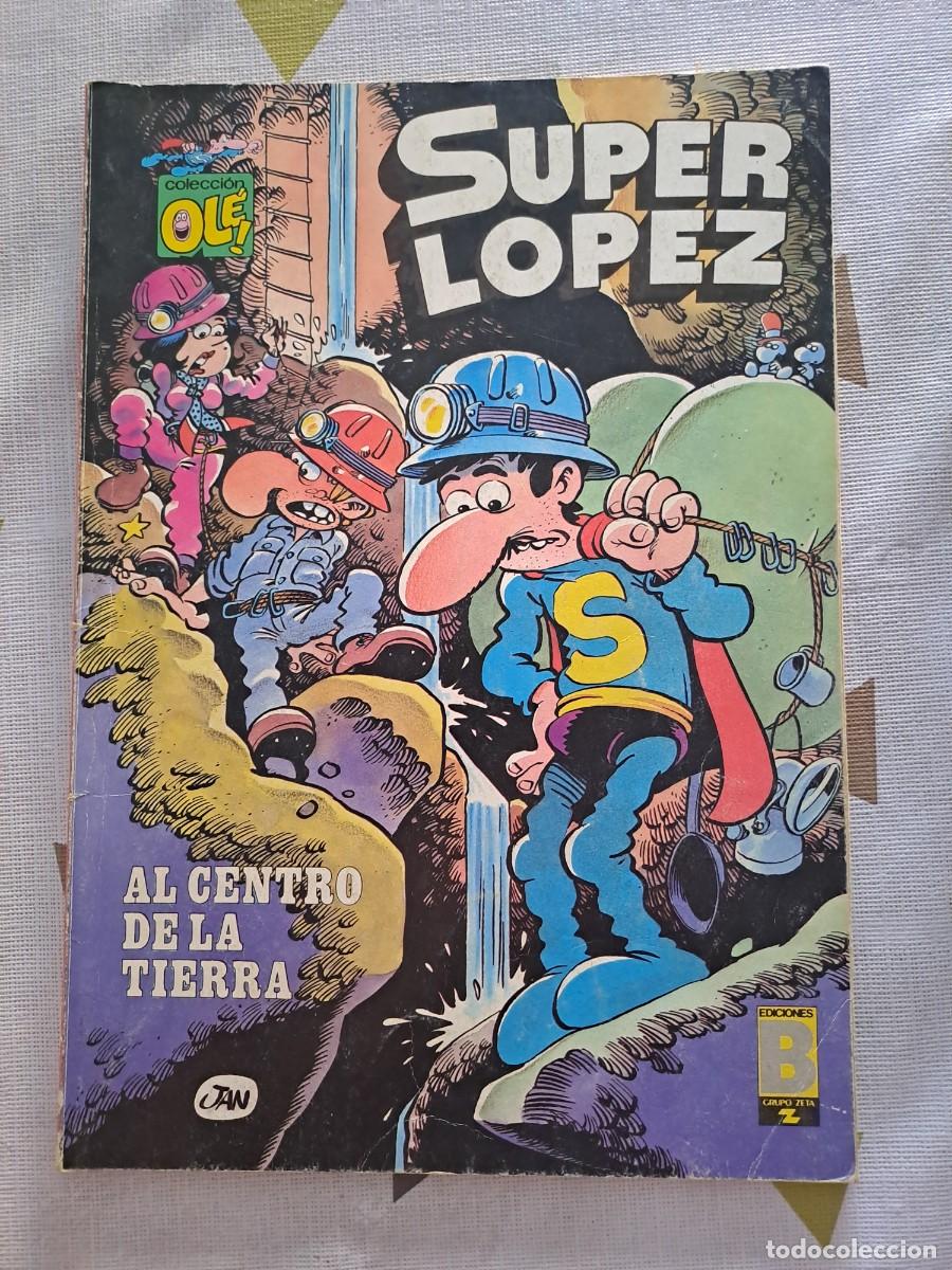 C&oacute;mics: Ole 10, Super lopez, al centro de la tierra, ediciones b primera edicion en buen estado