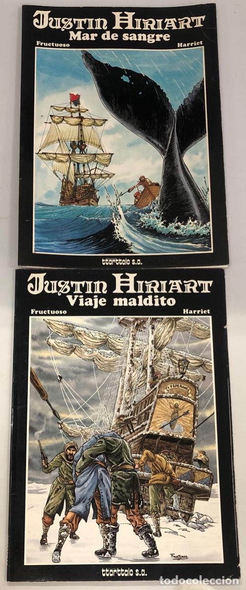 C&oacute;mics: JUSTIN HIRIART. FRUCTUOSO HARRIET. VIAJE MALDITO Y MAR DE SANGRE. TTARTTALO 1984