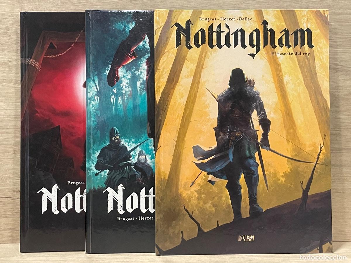 C&oacute;mics: Nottingham - Completo 3 vol&uacute;menes - Brugeas, Herzet, Dellac - Yermo