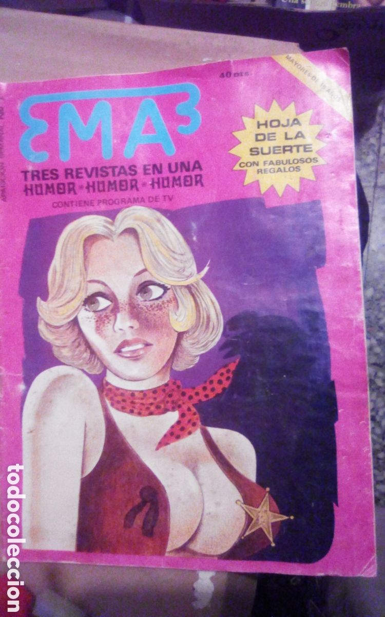C&oacute;mics: Comic er&oacute;tico para adultos. Ema3. N&deg; 7. Miguel A. &Aacute;lvarez. A&ntilde;o 1977.