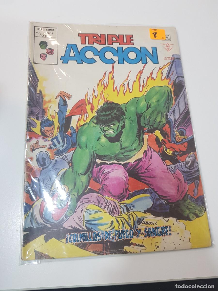 C&oacute;mics: MUNDICOMICS TRIPLE ACCION VOL.1 N&ordm;14 COLMILLOS DE FUEGO Y SANGRE