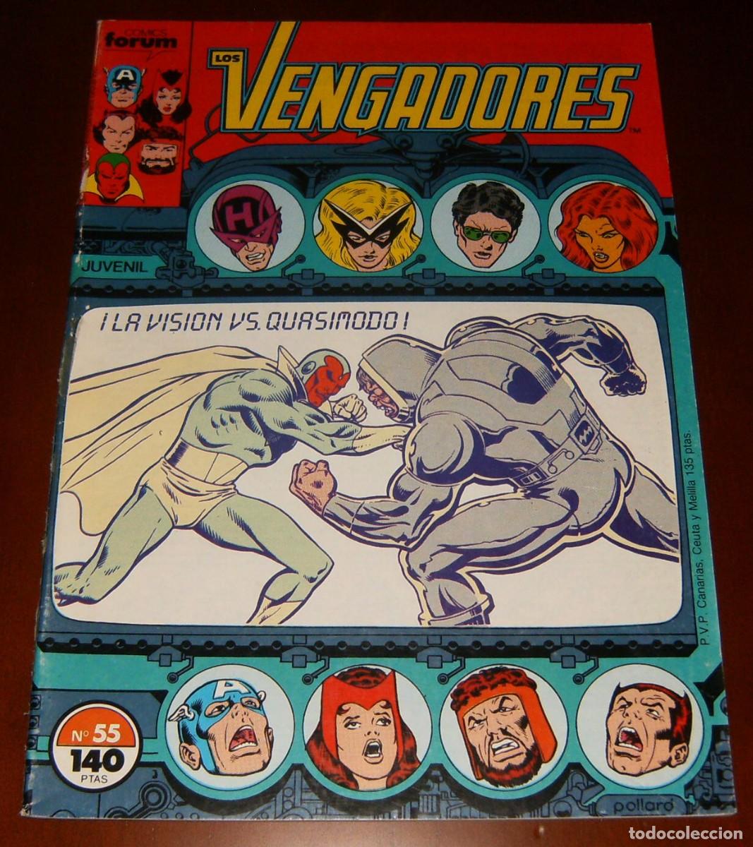 C&oacute;mics: LOS VENGADORES Vol.1 N&uacute;mero 55 . FORUM . PROCEDE DE RETAPADO