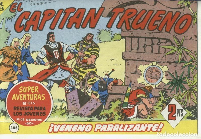 C&oacute;mics: El Capitan trueno facsimil numero 385: Veneno paralizante - Varios