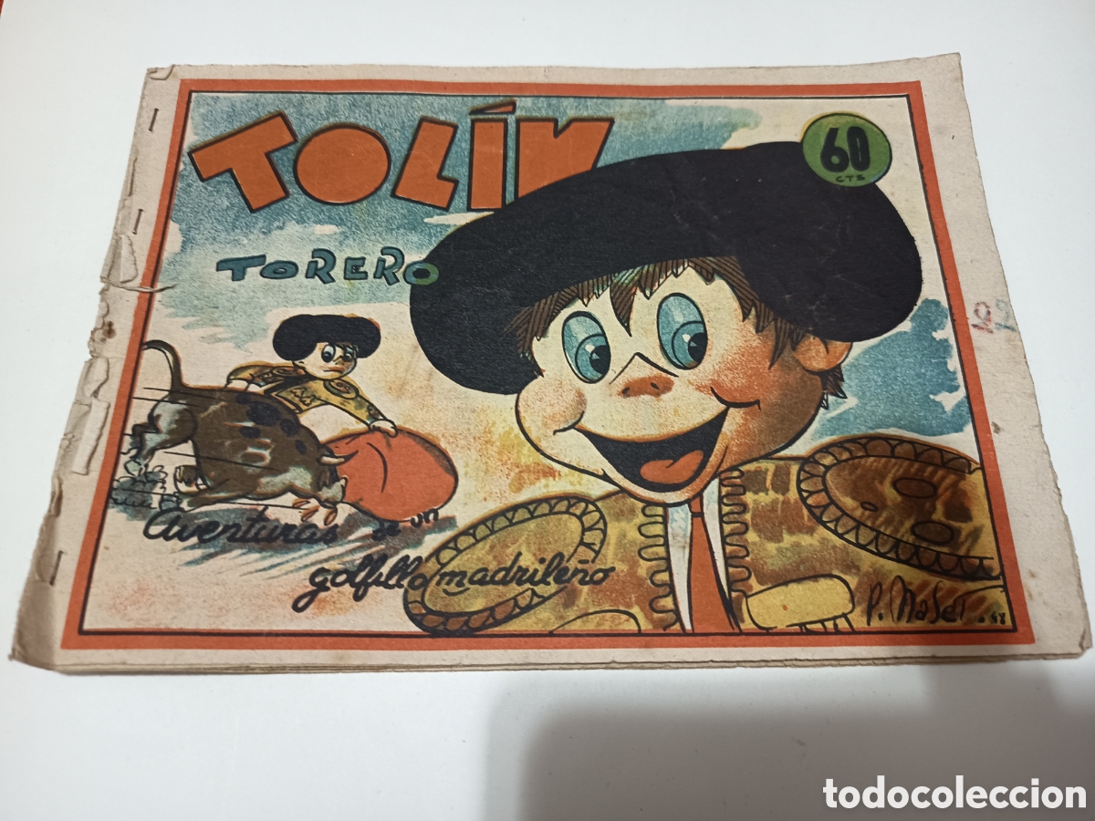 Comics: Tolin aventuras de un golfillo madrile&ntilde;o torero 1948 EDITORIAL GUERRI VALENCIA