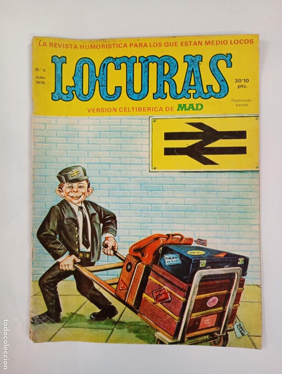 C&oacute;mics: LOCURAS N&ordm; 6. VERSI&Oacute;N CELTIB&Eacute;RICA DE MAD. JULIO 1975. TDKR95