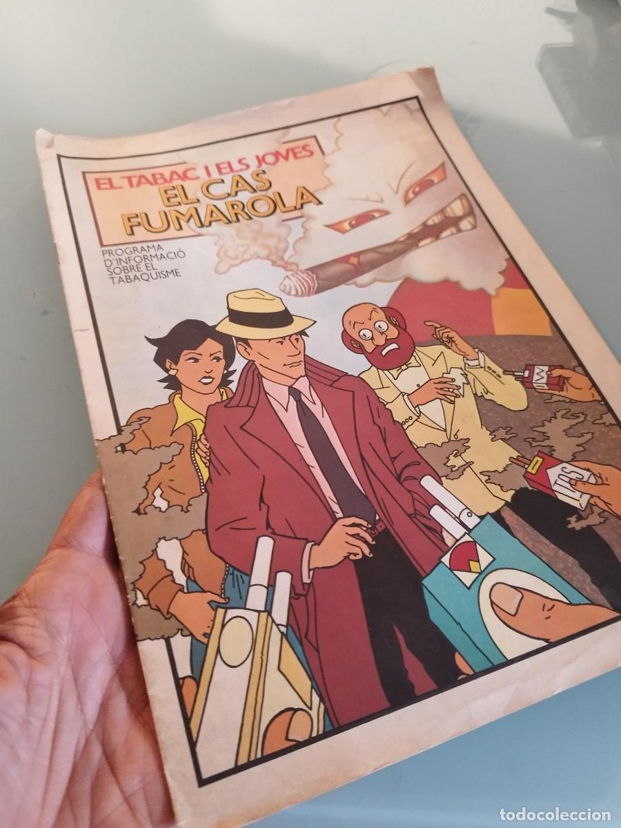 C&oacute;mics: C&oacute;mic informativo El cas fumarola (1983). De la Generalitat de Catalunya. El tabaco y los j&oacute;venes.