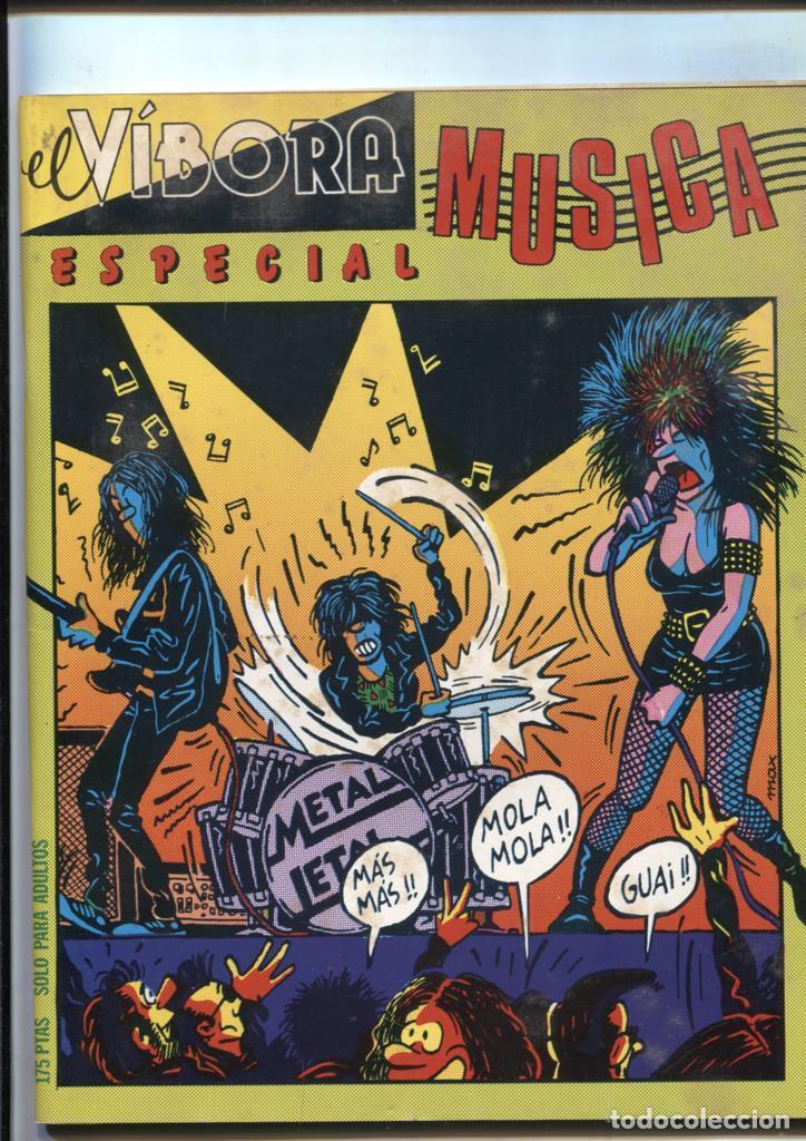 C&oacute;mics: Revista: El Vibora especial MUSICA: Cosas de negros por Pamies, El hijo de los 4 fantasticos por Gal