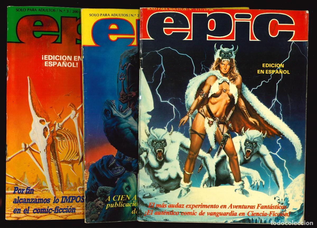 C&oacute;mics: EPIC - DISTRINOVEL / COLECCI&Oacute;N COMPLETA (3 N&Uacute;MEROS)