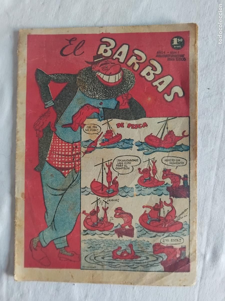 C&oacute;mics: EL BARBAS N&ordm; 1. UNICO QUE SE PUBLICO. FRANCISCO IBA&Ntilde;EZ, URDA... MUY RARO.