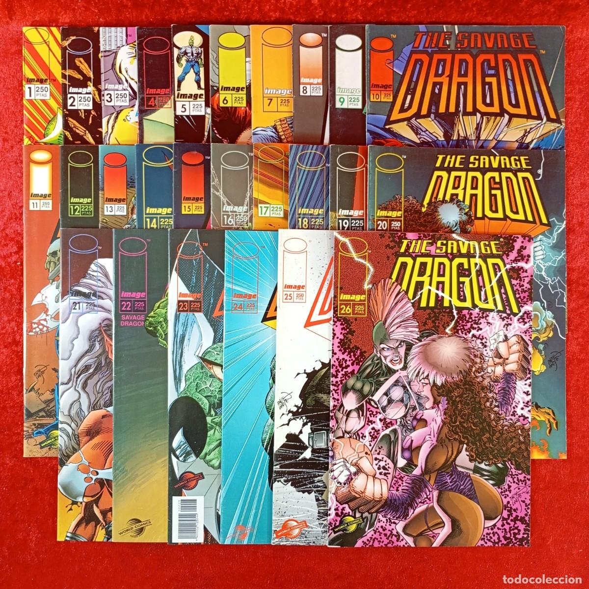 C&oacute;mics: THE SAVAGE DRAGON - IMAGE - DEL 1 AL 26 - WORLD COMICS - CORRELATIVOS - RAR&Iacute;SIMA COLECCI&Oacute;N / 3193